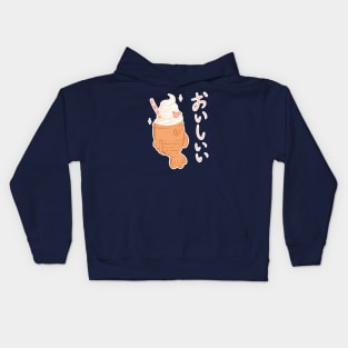 Taiyaki ice cream Kids Hoodie